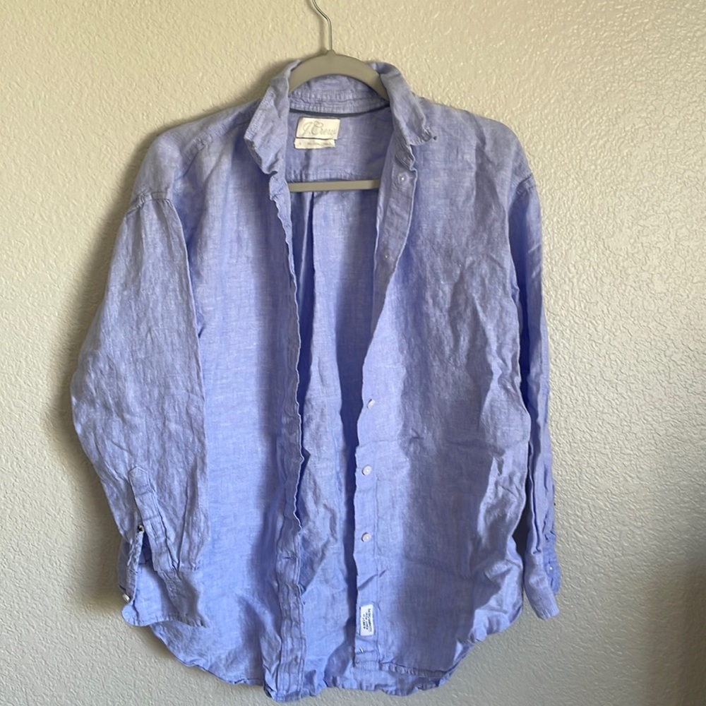 Baird McNutt Irish linen for Jcrew button down